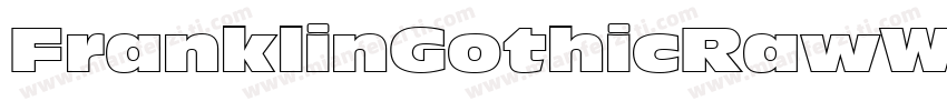 FranklinGothicRawW00-SmSerifMd Regu字体转换